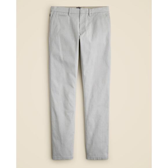 J.Crew 484 Slim-fit Oxford Tech Pants Mens 32x32 Gray Stretch Performance Chino - Picture 3 of 10